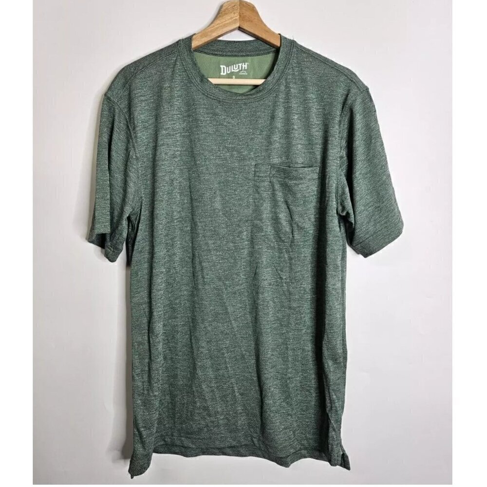 Duluth Trading Co Active Performance Short Sleeve Tee Men's Small Green Casual